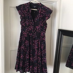 Madewell Silk Floral Dress